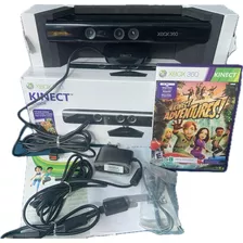 Sensor Kinect Com Fonte Para Xbox 360 Fat Original Com Jogo
