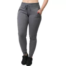 Calça Feminina Ribana Canelada Inverno Tipo Moletom Casual