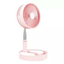 Ventilador Dobrável Expansivel Portátil Luuk Young D09 7200mah Cor Rosa 110v/220v