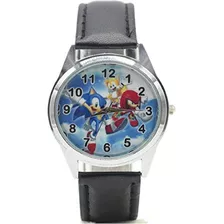 Reloj De Pulsera De Cuero Genuino Sonic & Friends
