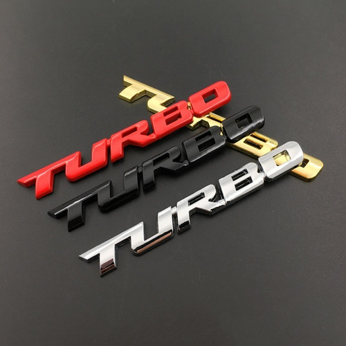 Emblema Turbo Letra Palabra Lateral O Cajuela Camioneta Foto 8
