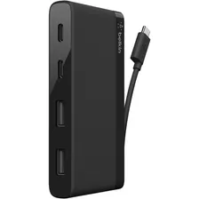 Belkin Mini Hub Usb-c 3.1 4 Puertos Superspeed F4u090btblk