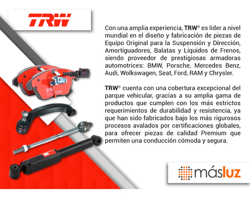 2- Amortiguadores Gas Delanteros Mirage 2015/2020 Trw Foto 3