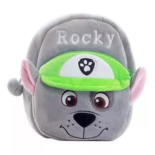 Mochila Infantil Preescolar Felpa Personaje Rocky Fig.acción