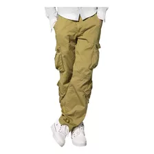 Match Pantalones Wild Tipo Cargo, Para Hombre, Caqui