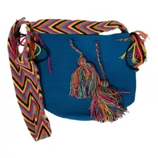 Mochila Wayuu Mediana Unicolor Original Gasa Colores