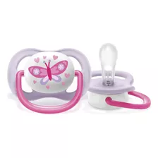 Chupeta Avent Philips De 0-6 M Borboleta Bico Bebê Menina