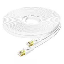 Cable Ethernet Qiuean Cat8 De 100 Pies, Velocidad Para Exter