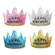 Led Birthday Birthday Crown Girl 4 Peças