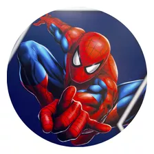 Painel Redondo Em Tecido C/ Elástico Homem Aranha 150x150