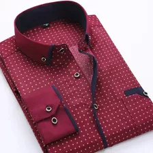 Camisa Francesa En D Para Hombre, Camisa De Vestir Cómoda Pa