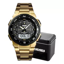 Relógio Masculino Skmei 1370 Anadigital Esporte Luxo Casual