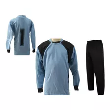 Kit Goleiro Infantil Trb Camisa Manga Ml E Calça Acolchoada