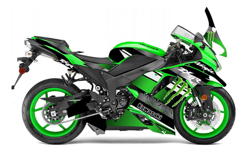 Ninja Zx6 R 2006-2007 Graficos Stickers Calcas Foto 3