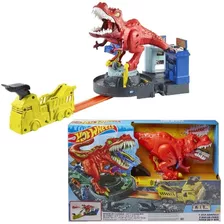 Hot Wheels City T-rex Rampage Demodelor 100% Mattel