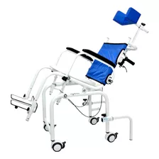 Cadeira De Banho Higiênica Reclinável Azul - Vanzetti