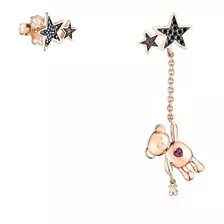 Aretes Teddy Bear Stars Plata Vermeil Rosa Tous Regalo Mujer