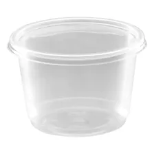 Pote / Envase Plástico 16 Oz - 500 Ml Con Tapa (25 Uds) Color Transparente