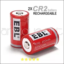 A64 2x Pila 3.7v Battery Cr2 Recargable 400mah 15270 Cr17355