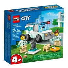 Kit Lego City Rescate De Furgonetas Veterinarias 60382 Cantidad De Piezas 58