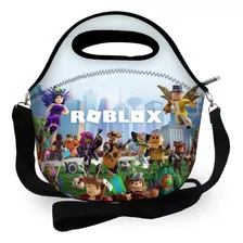 Bolsa Lancheira Térmica Escolar Infantil Com Alça - Roblox