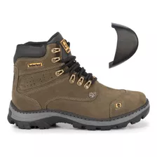 Bota Coturno Adventure Tratorado Couro Legitimo Palmilha Gel