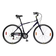 Bicicleta Urbana Masculina S-pro Strada R28 7v Cambios Shimano Tourney Tz50 Color Gris Con Pie De Apoyo