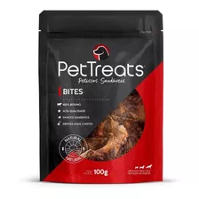 Petisco P/ Cães Bites Bovino Natural Saudável 100g Pettreats