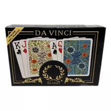 Da Vinci Fiori, Italian 100% Plastic Playing Cards 2 Deck...