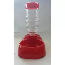 Dispensador De Agua Para Mascotas Color Rojo - Azul