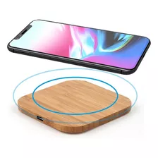 Cargador Inalámbrico Rapido iPhone Qi Wireless De Bamboo. 