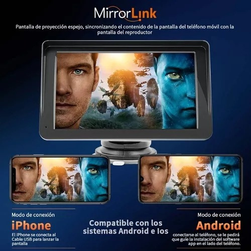 Estereo Inalambrico Mirrorlink 7 Para Apple Carplay Auto Foto 7