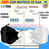 Mascarillas Kn95 Negras X20u Fish Originales Certificadas