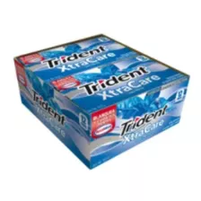 Goma De Mascar Chicle Trident Xtra Care Menta Con 12 Piezas