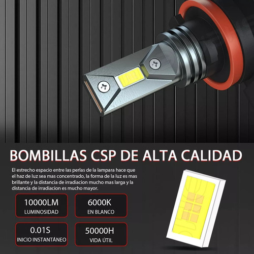 H4 9003 H11 Kit De Faros Led Para Toyota Tundra 2014-2020 Foto 3