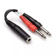 Hosa Ppj-136 1/4 Trsf A Doble 1/4 Ts Estéreo Cable Separad