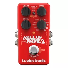 Pedal De Efecto Tc Electronic Hall Of Fame 2 Reverb Rojo