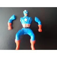 Boneco Gulliver Capitão America Moto No Estado Conforme Foto