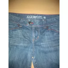 Bermuda Capri Achupinada De Jean Guess Talle 31 Exelente Est