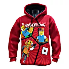 Buzo Roblox Doble Estampa Super Frizado Premium 100% Algodon