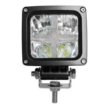 Reversero Cuadrado 5 Leds Blanco/ambar