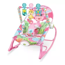 Cadeira De Balanço Para Bebê Color Baby Encantada R9217 Rosa
