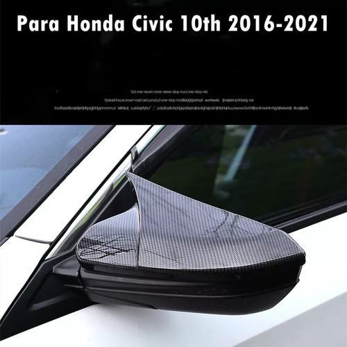 Retrovisor Cover Cover For Honda Civic 10th 2016-21 Foto 3