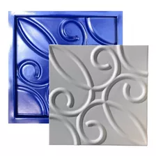 Forma 3d De Gesso Abs Azul Zafira 29x29 Cm - Envio Imediato