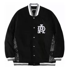 Chaqueta De Béisbol Bordada Clásica Casual De Moda