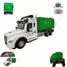 Caminhão Coletor De Lixo Entulho Reciclado Carro Controle Re