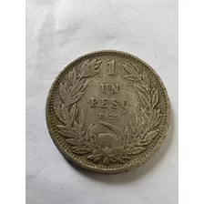 Moneda Chile 1 Peso 1927 Plata 0,5 (x1744