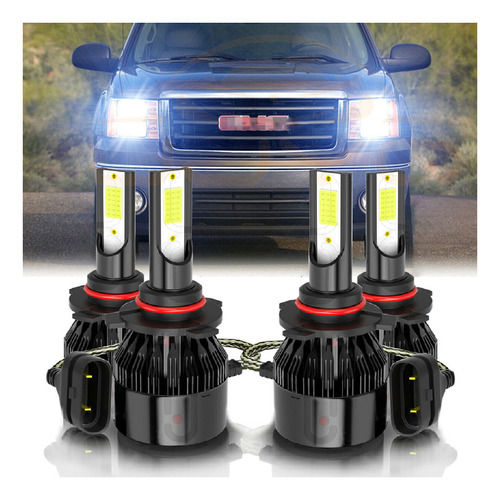 Para Gmc Sierra 2500 99-06 Kit De Faros Led De Haz Alto/bajo Foto 2