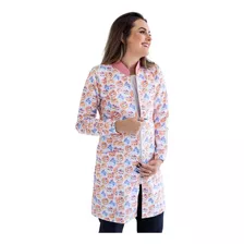 Jaleco Feminino Gabardine Estampa Encanto