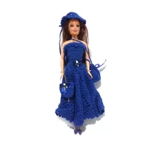 Boneca Betty Com Vestido De Tricô Azul